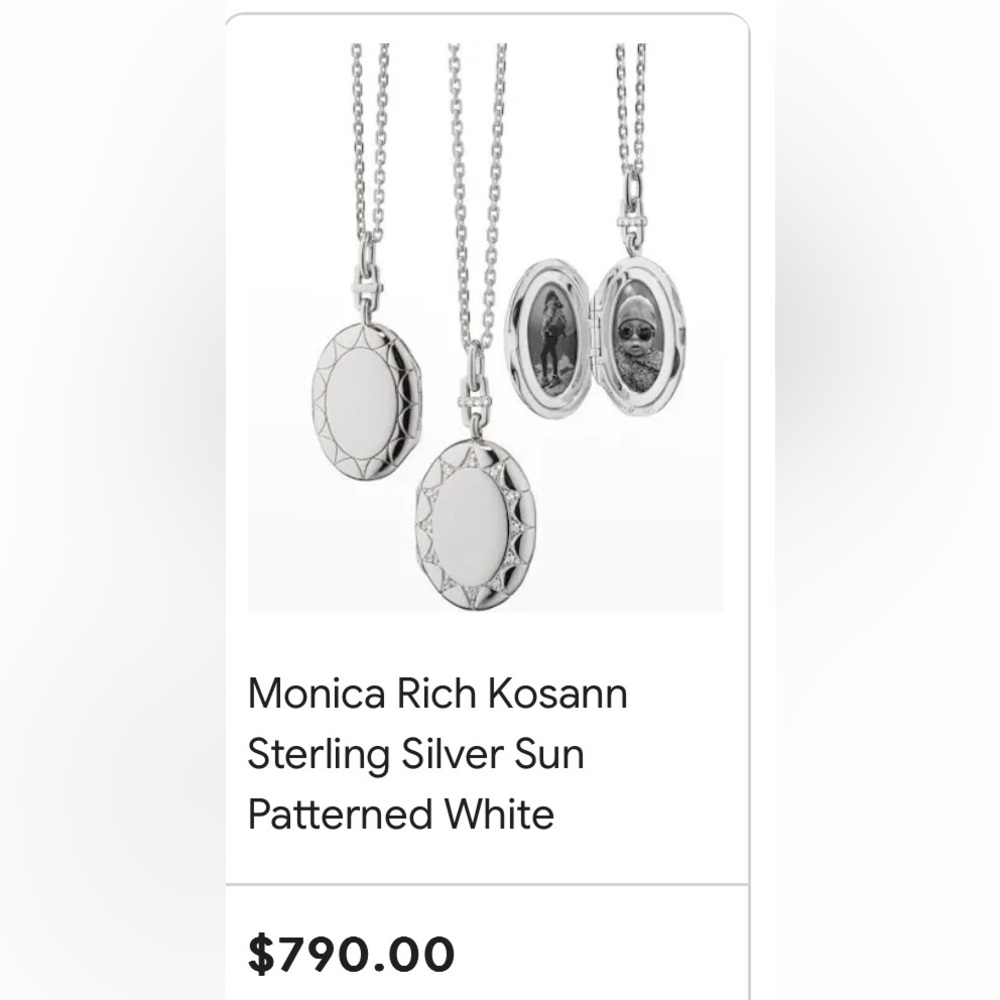 Monica Rich Kosann oval “Isabella” locket necklace - NWT
